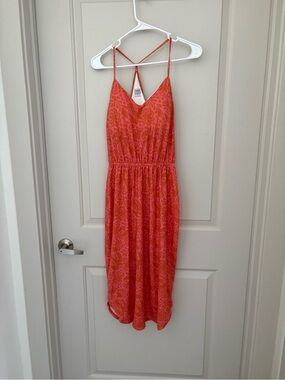 Prana Nwt size xs Coral Patterned Tank Dress